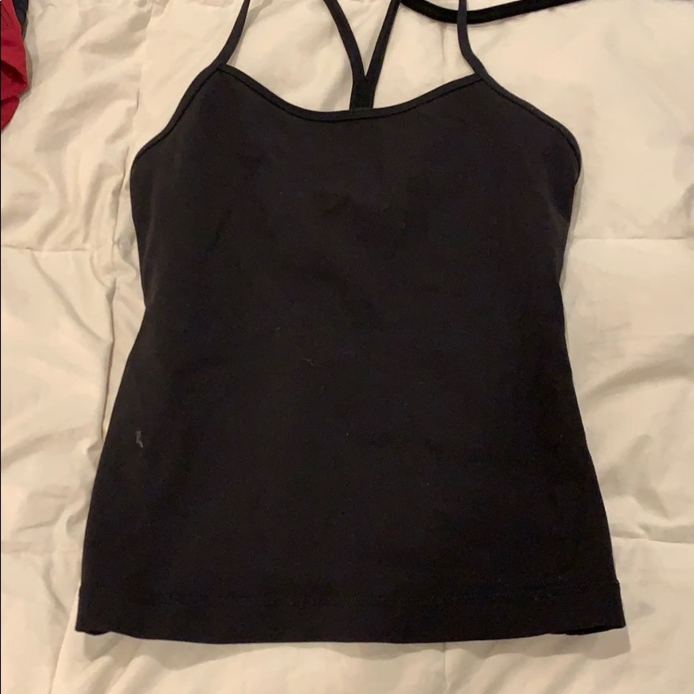 Black lululemon tank tops